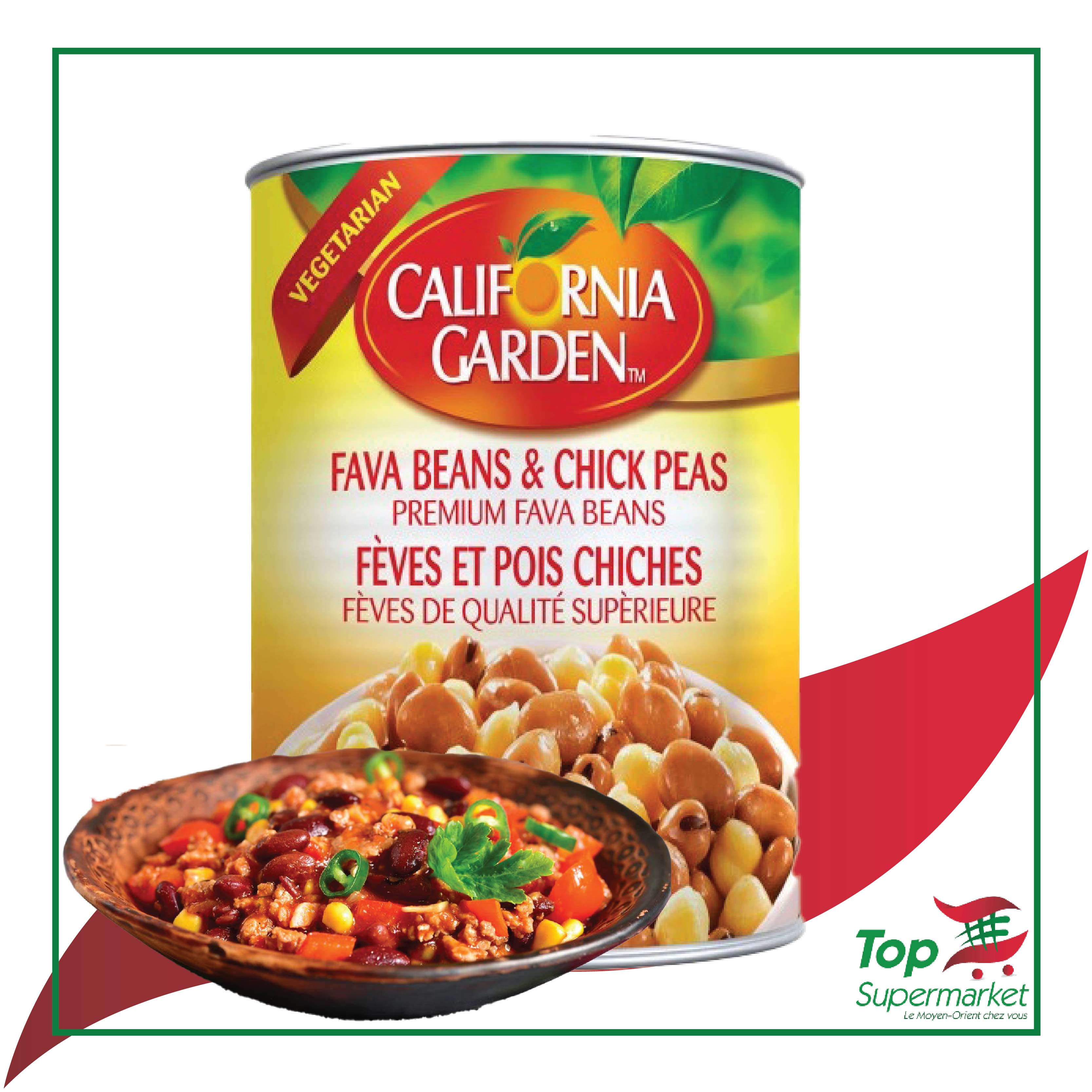 California Fèves & pois chiches 400gr